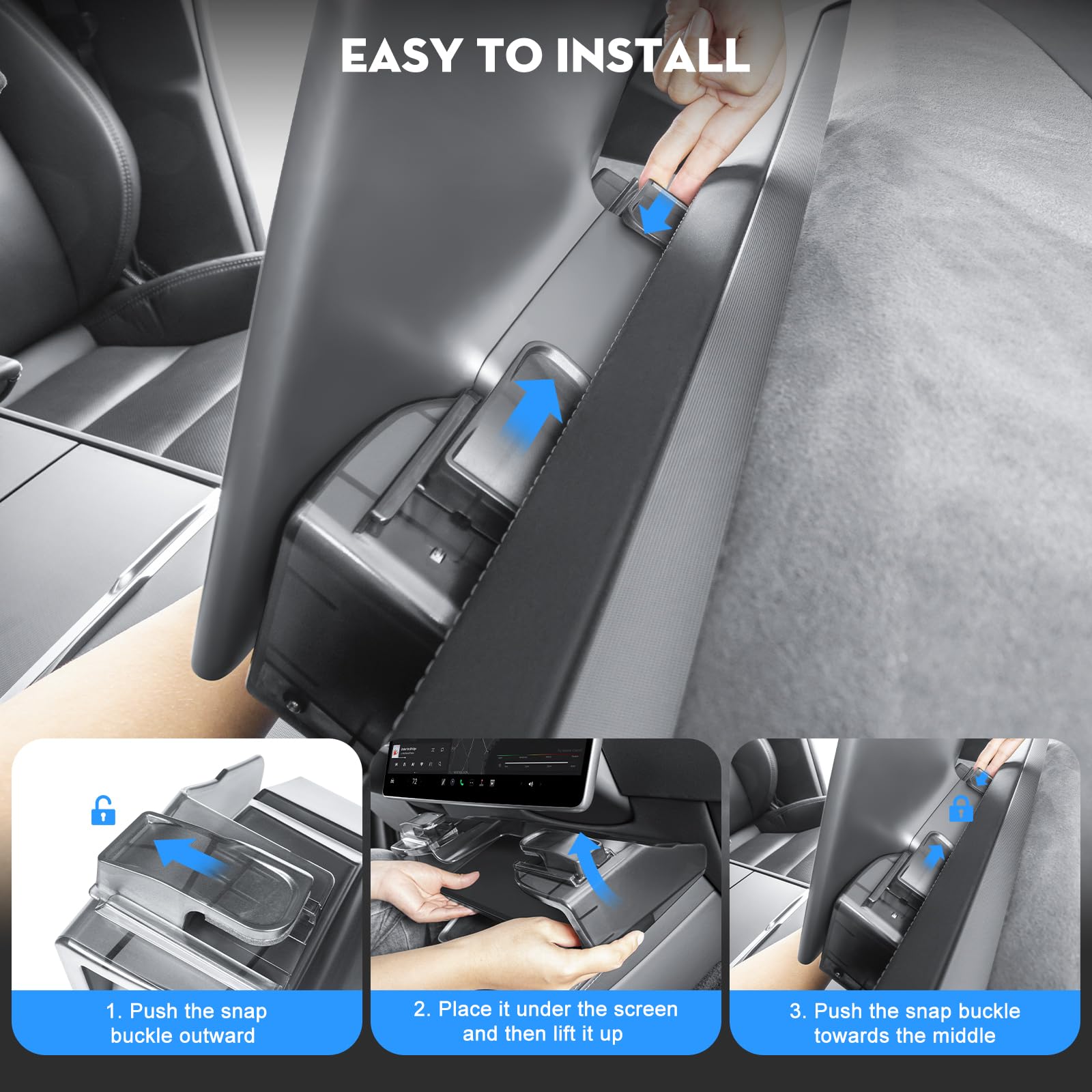 KUNIST rear shelf with tissues and freshener offering extra storage