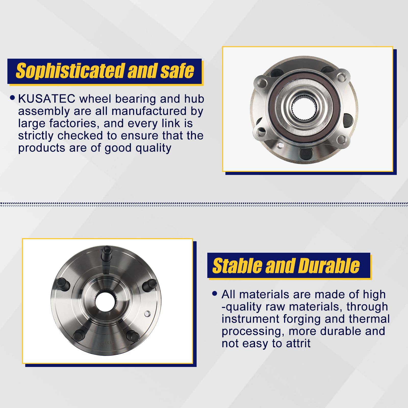 KUSATEC coated flange bolt threads resisting rust and easing future removal
