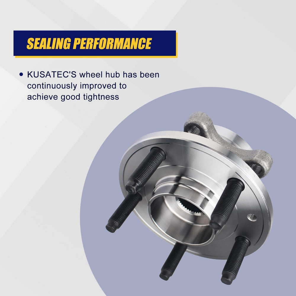 KUSATEC hub installed on wheel assembly restoring secure wheel mounting