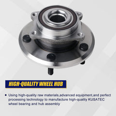 KUSATEC hub mounted on knuckle demonstrating direct bolt-on replacement benefit