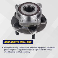KUSATEC hub bolt thread detail showing corrosion-resistant coating