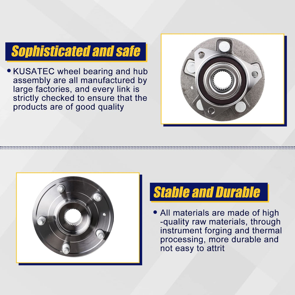KUSATEC hub positioned under vehicle showing direct-fit replacement advantage