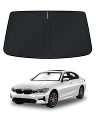 KUST front view on BMW 3 Series windshield showing full coverage and cooling benefit