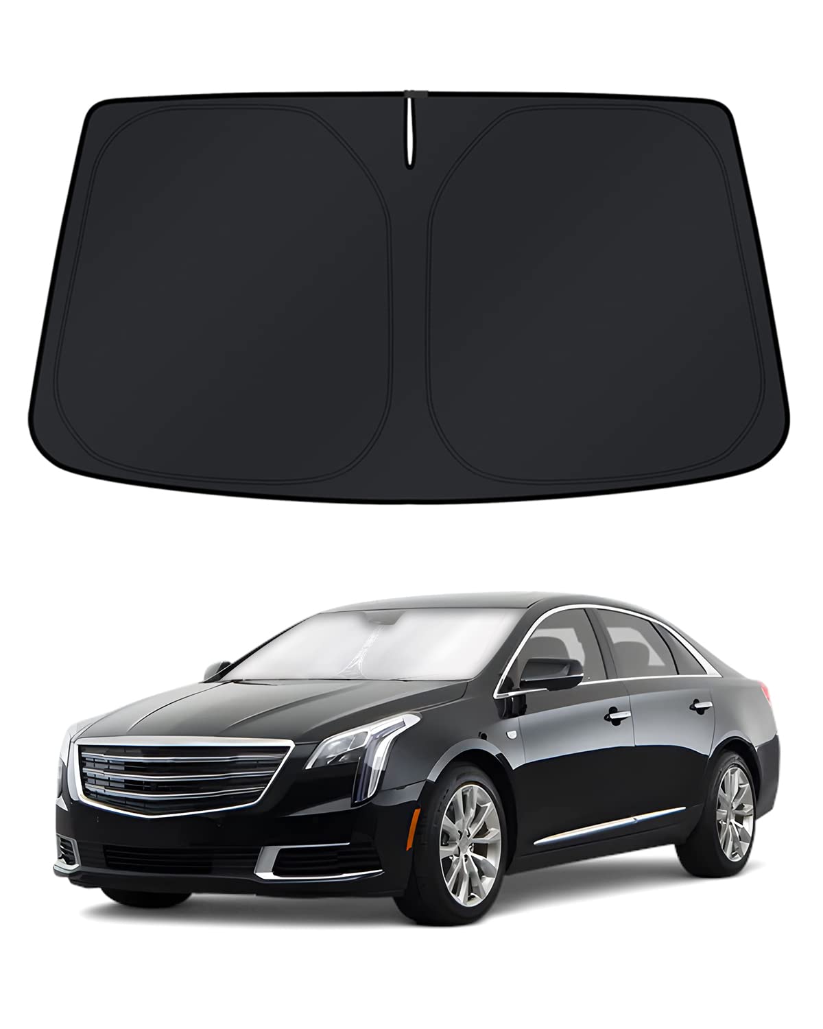 KUST front spread on Cadillac XTS shows full coverage and sun protection