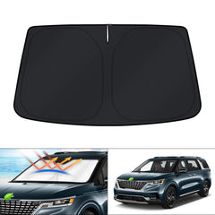 KUST front view on Kia Carnival showing full windshield coverage and heat reduction