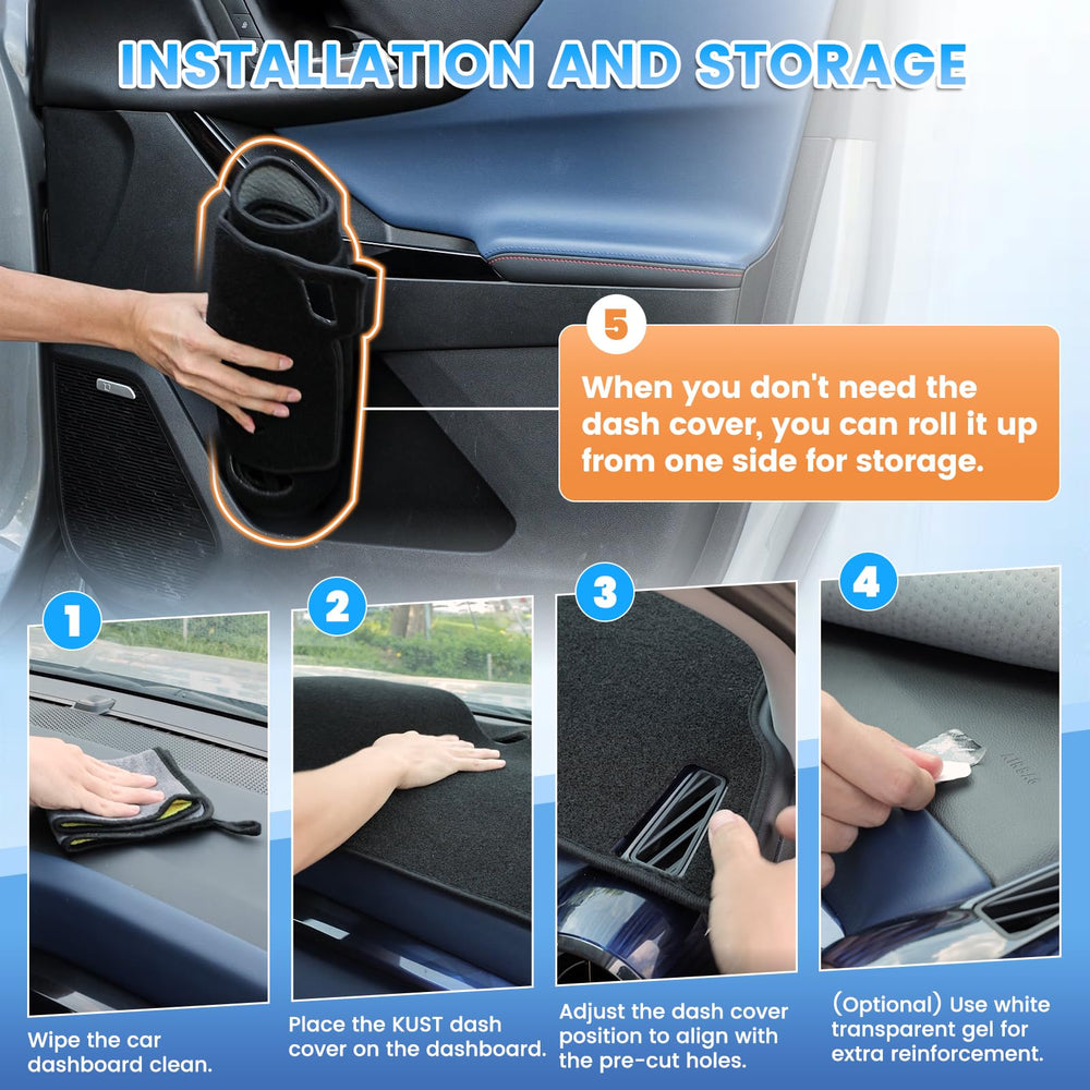 KUST fit around center console showing precise cutouts and access