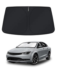 KUST front view on Chrysler 200 windshield showing full coverage and cooling benefit