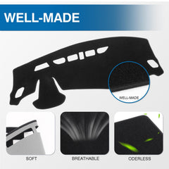 KUST installed dash cover driver view reducing windshield glare
