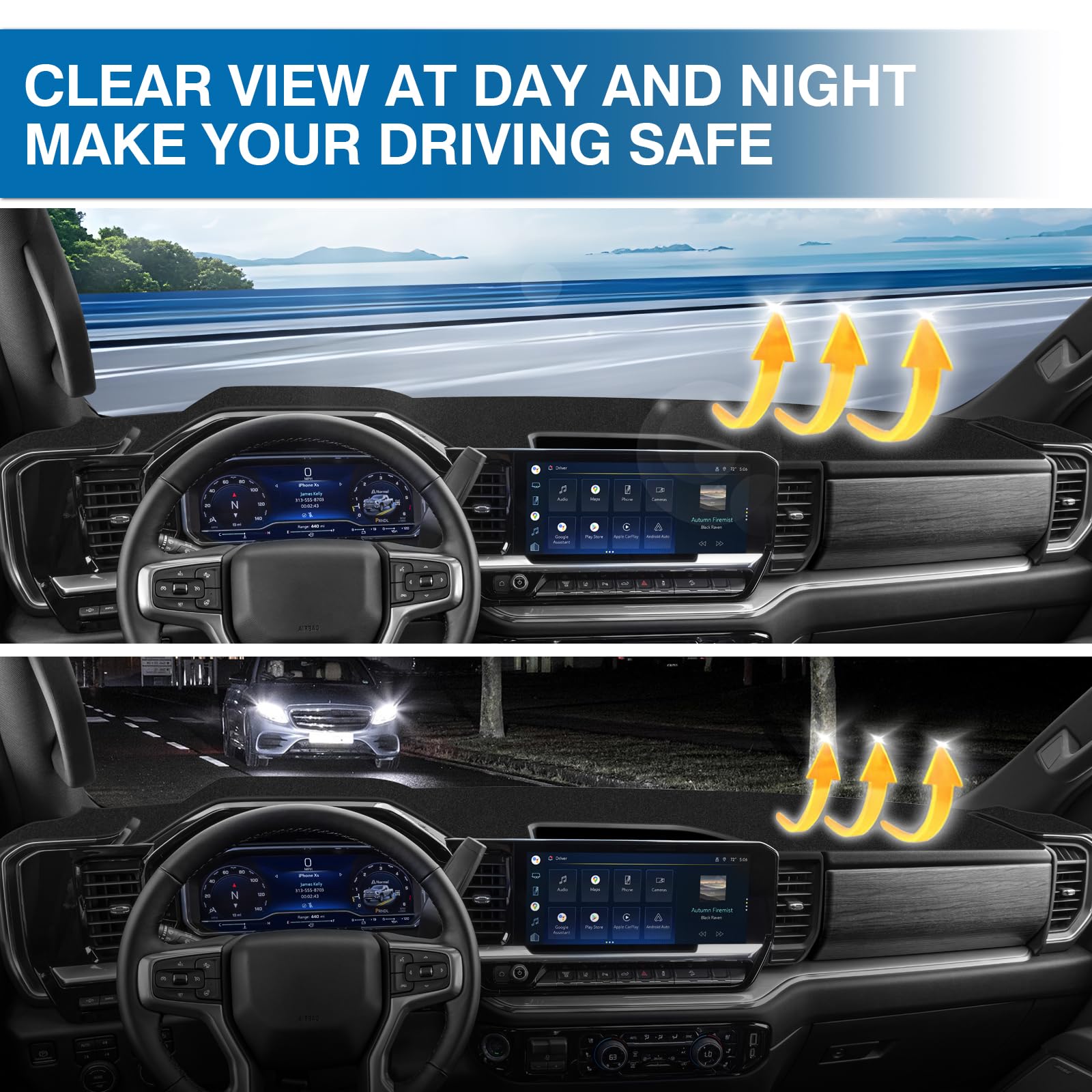 KUST rolled dash cover compact for easy storage and transport