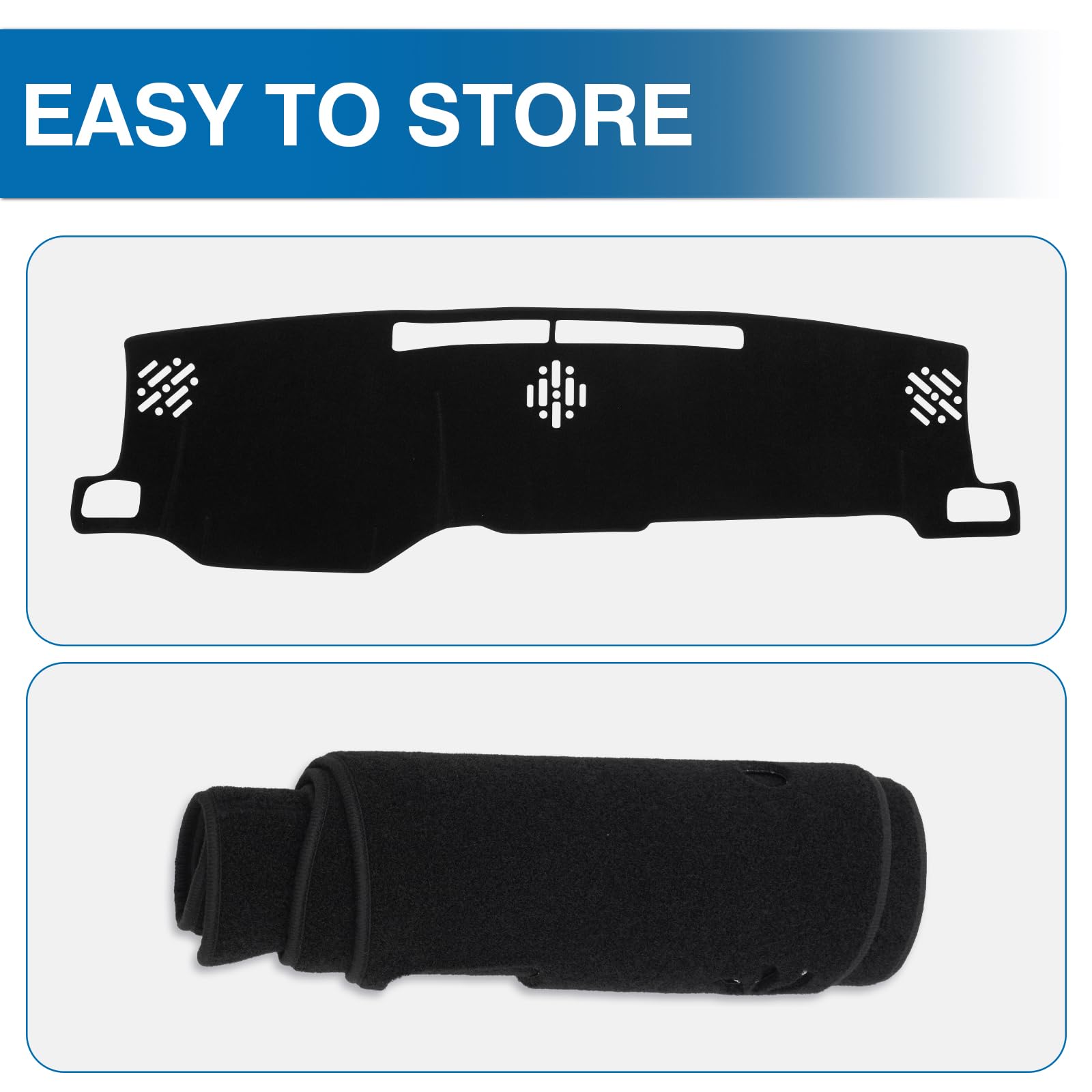 KUST folded mat ready for storage showing compact portability and convenience