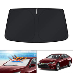 KUST front packaging showing Camry-specific sun shade and easy fit