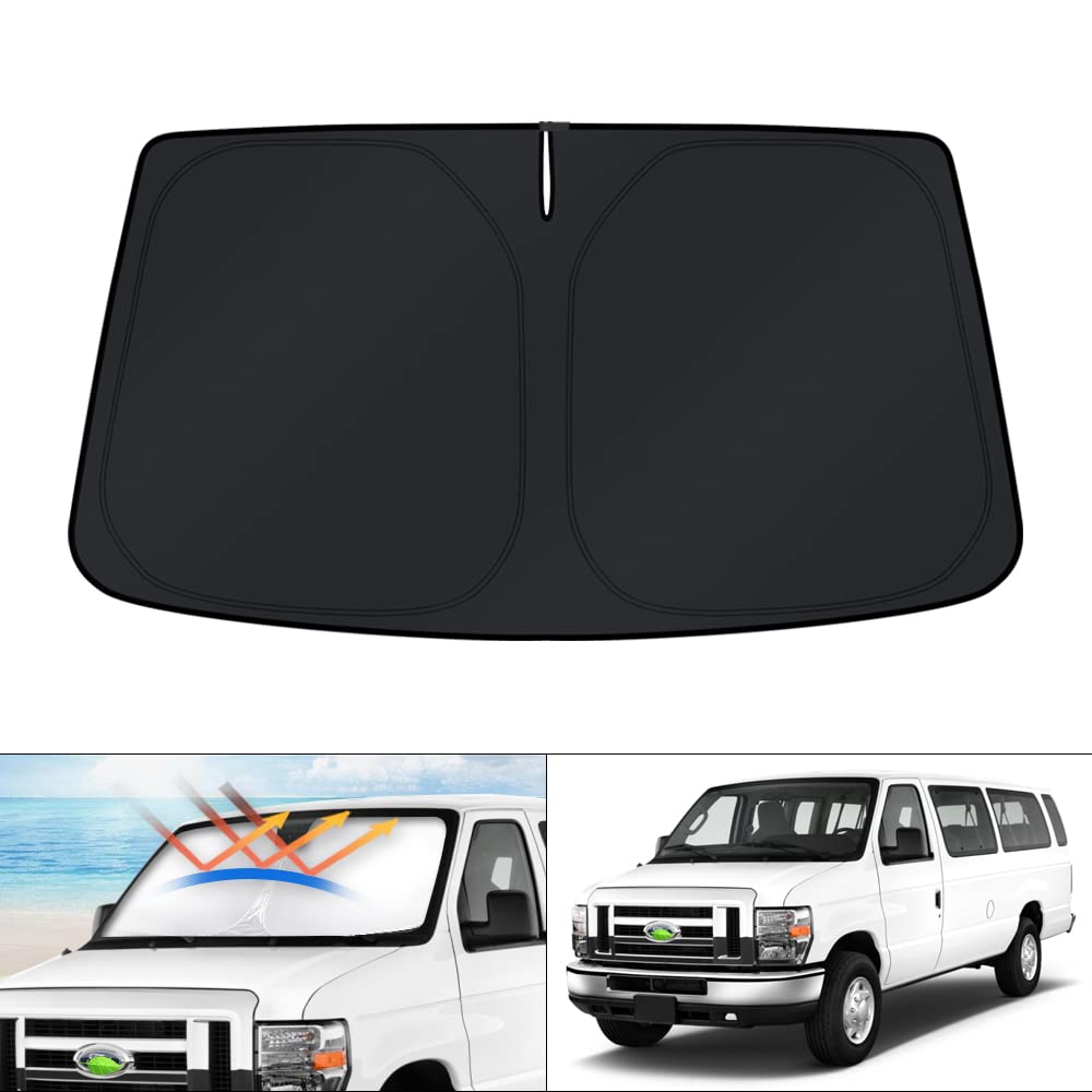 KUST front view showing full-fit windshield coverage and instant sun protection