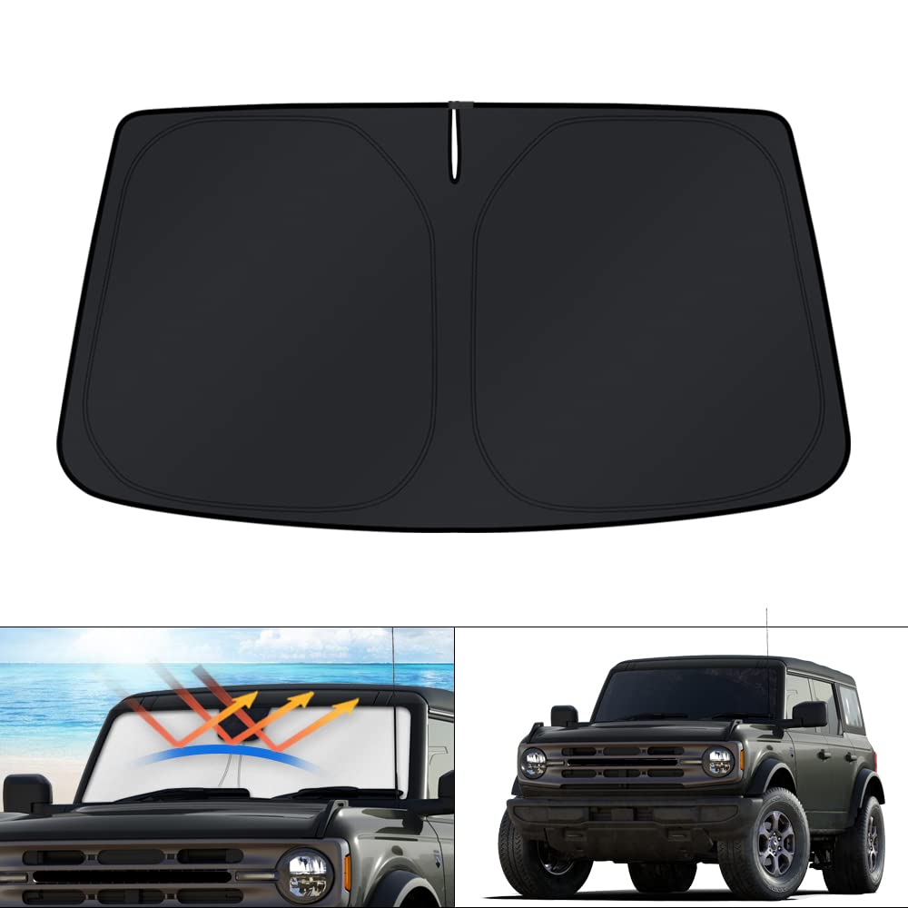 KUST front packaging showing full windshield fit and easy setup benefit