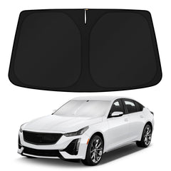 KUST front view on CT5 windshield showing full coverage and protection