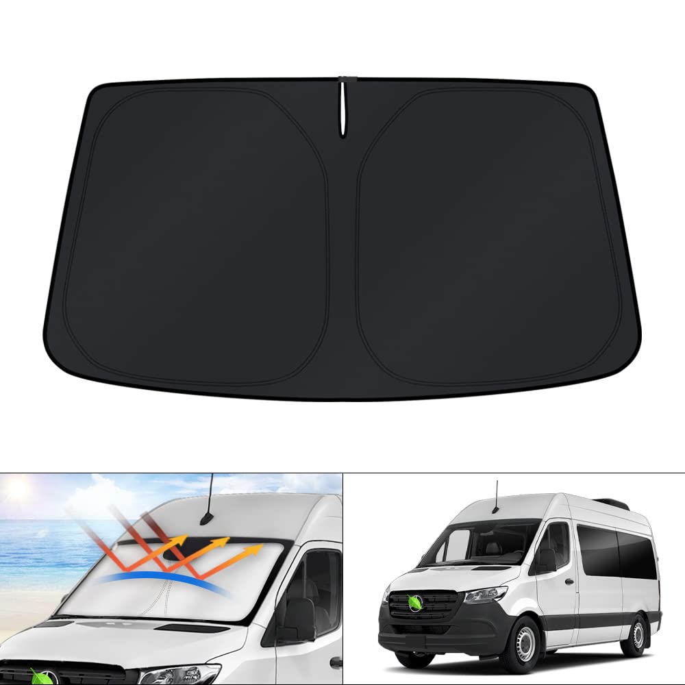 KUST front view showing full windshield coverage and instant cooling benefit