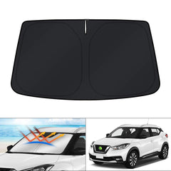 KUST front view of windshield cover showing full fit and cooling benefit