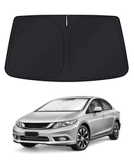 KUST front view on windshield showing full coverage and sun protection