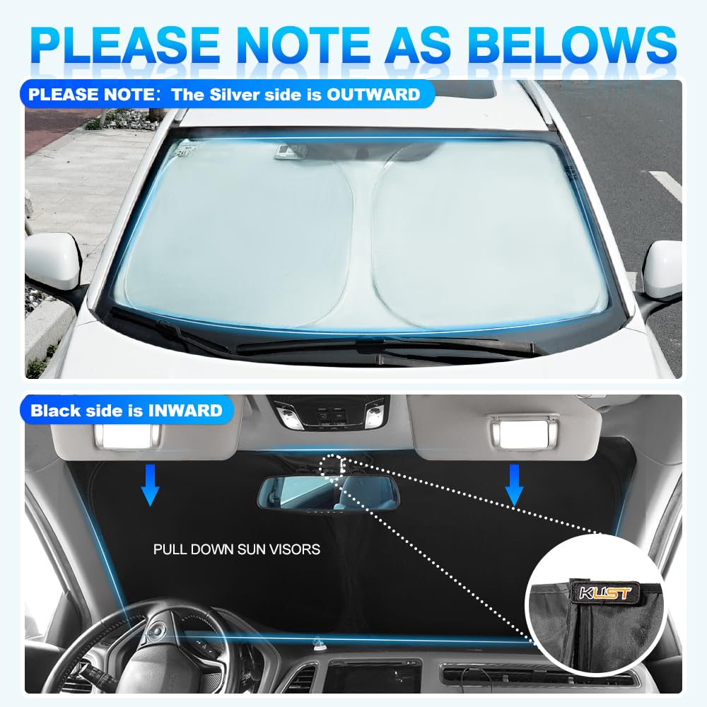 KUST on windshield with dashboard visible demonstrating interior protection