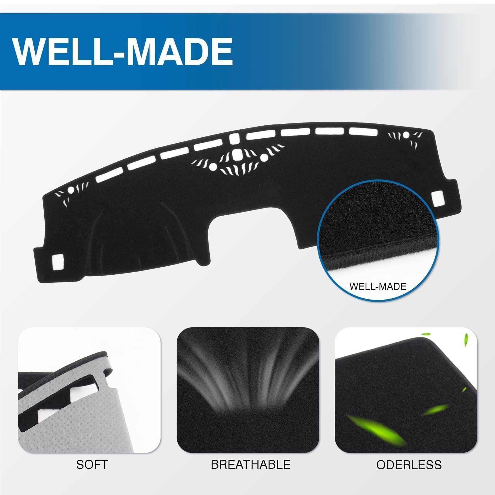 KUST installed on Maverick dashboard reducing windshield glare and shine