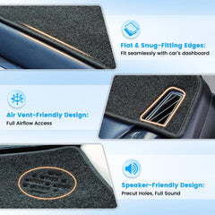 KUST installed on Silverado dashboard reducing glare and protecting finish