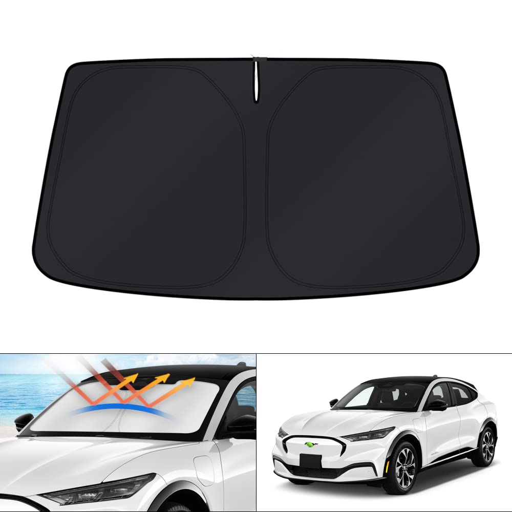 KUST windshield cover front view showing full-fit protection and clean finish