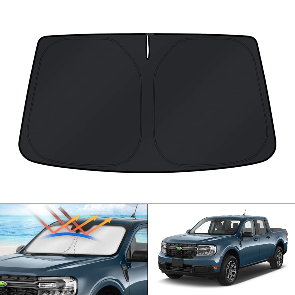 KUST front view showing full windshield fit and sun protection benefit