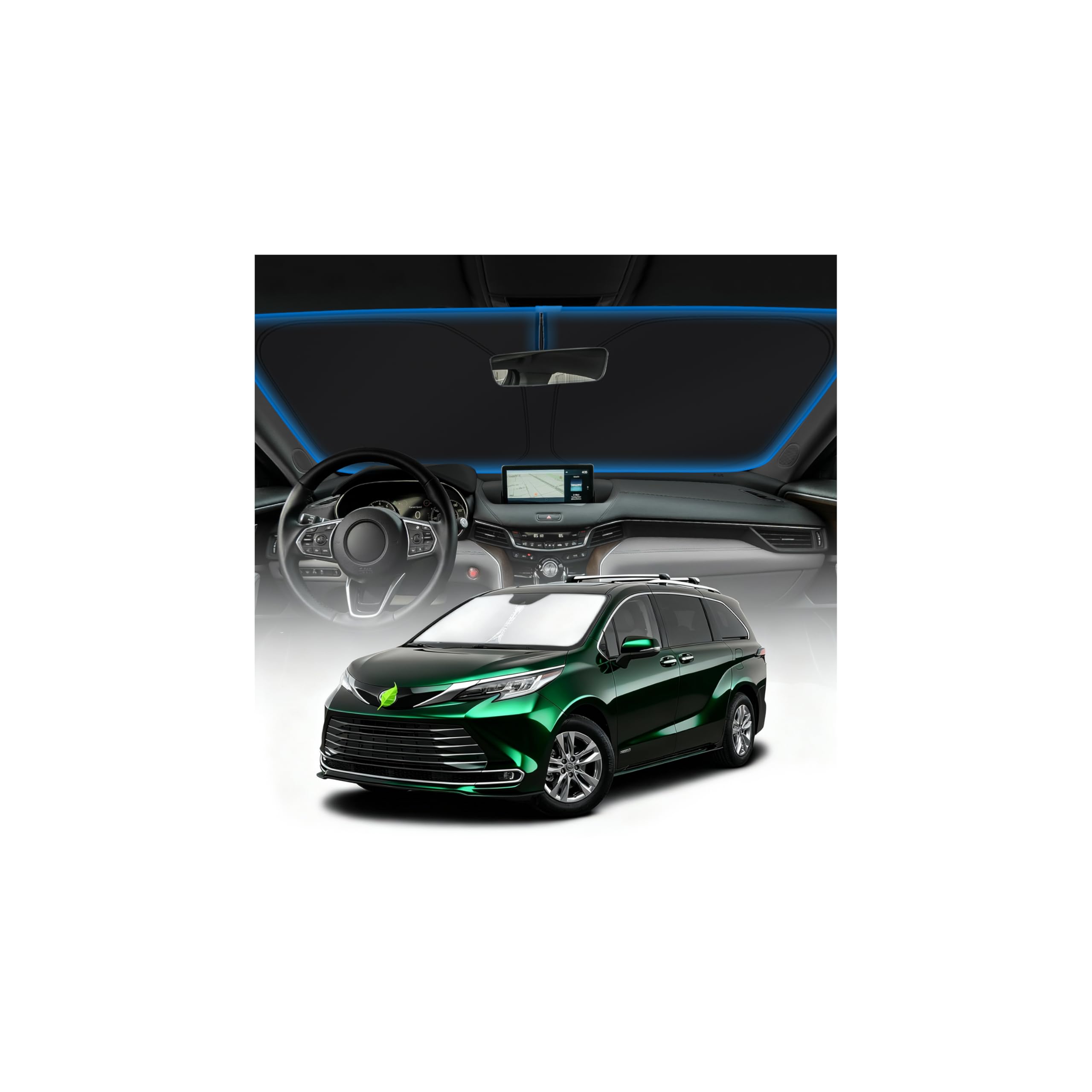KUST front view showing full windshield coverage and cooler cabin benefit