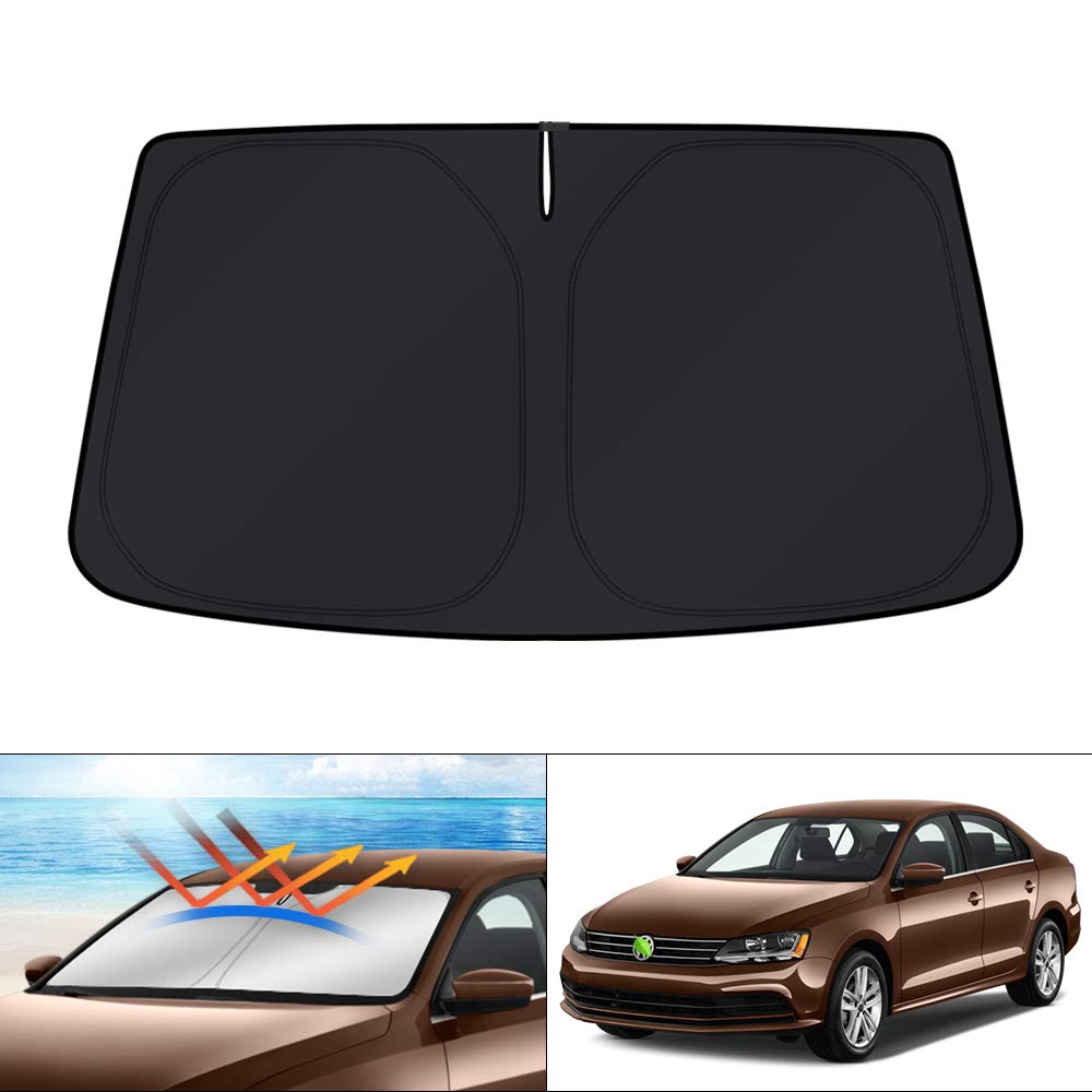 KUST front view of shade showing full windshield coverage and perfect fit