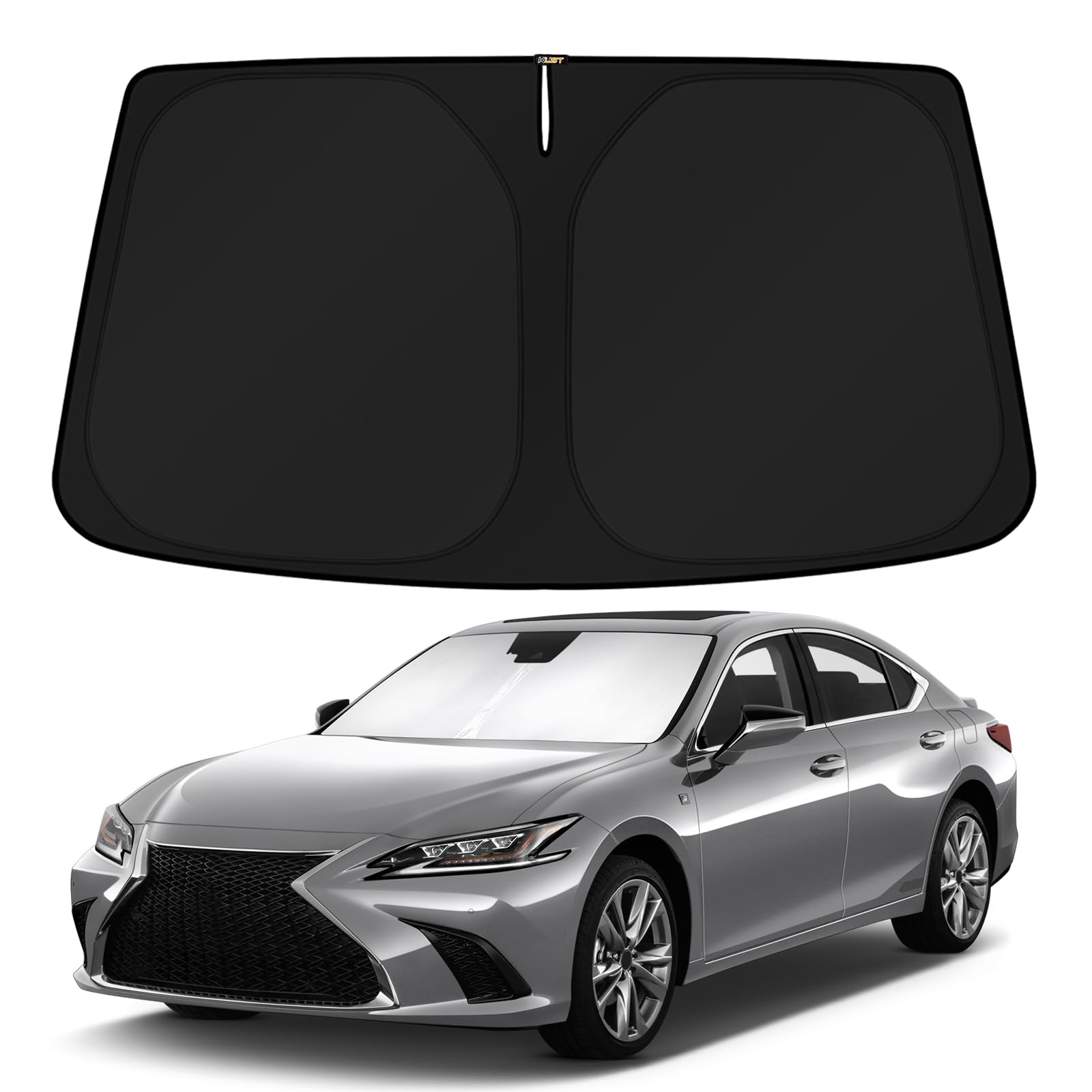 KUST front view fitted on Lexus ES windshield showing full coverage and protection