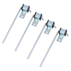 KZDAZ exhaust hanger front view showing four rods and mounting holes for quick install