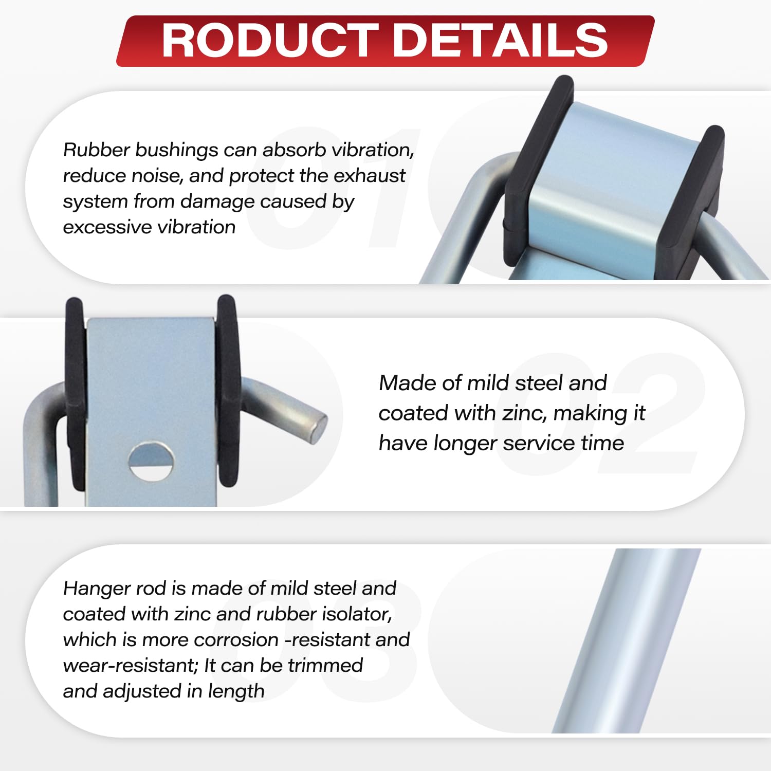KZDAZ hanger rod next to ruler showing 10-inch length for accurate trimming