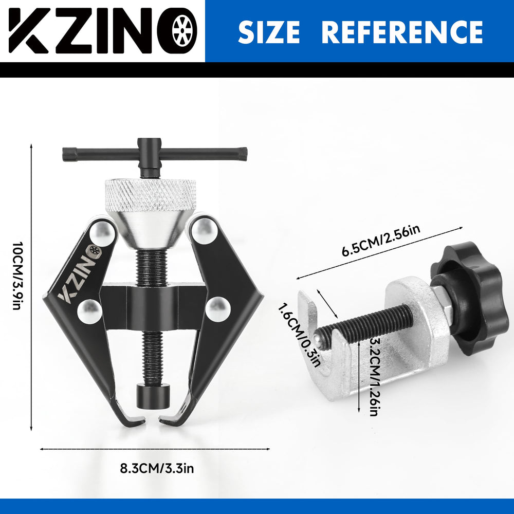 KZINO packaging and contents laid out for quick parts identification