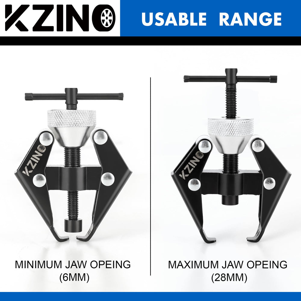 KZINO tool beside a ruler showing compact size for toolbox fit