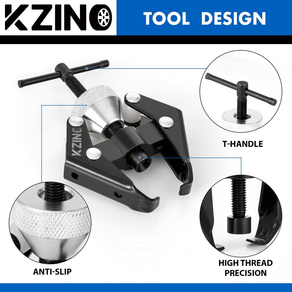 KZINO side profile highlighting center screw for controlled extraction