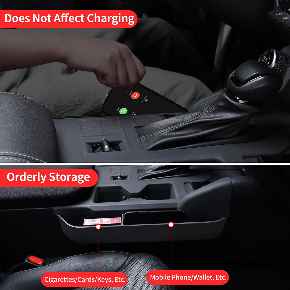 LaIIker holding phone and wallet to show secure storage convenience