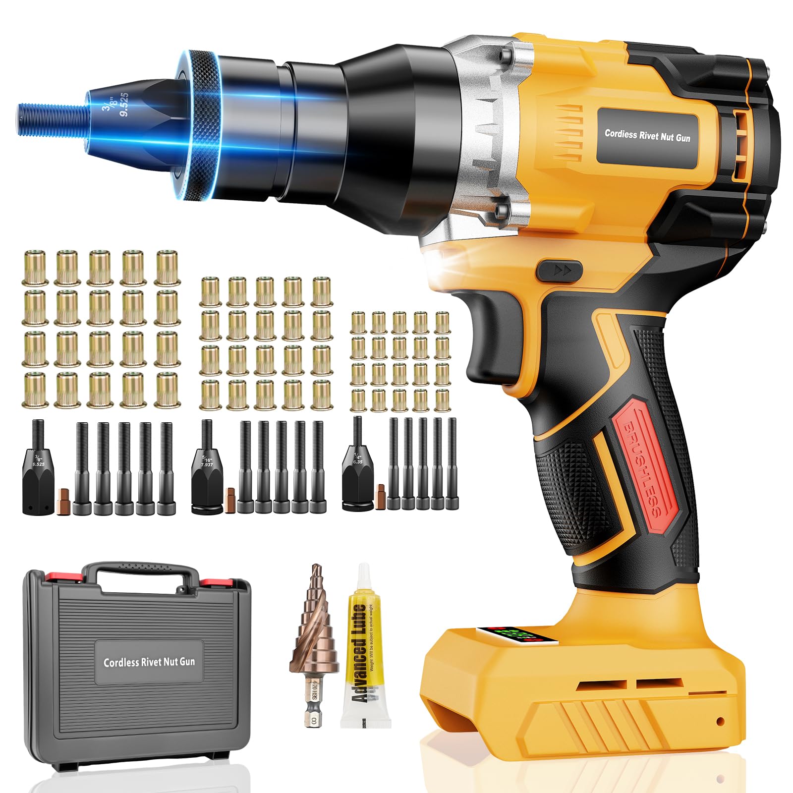 Labfintom front tool shot showing compact cordless design and portability