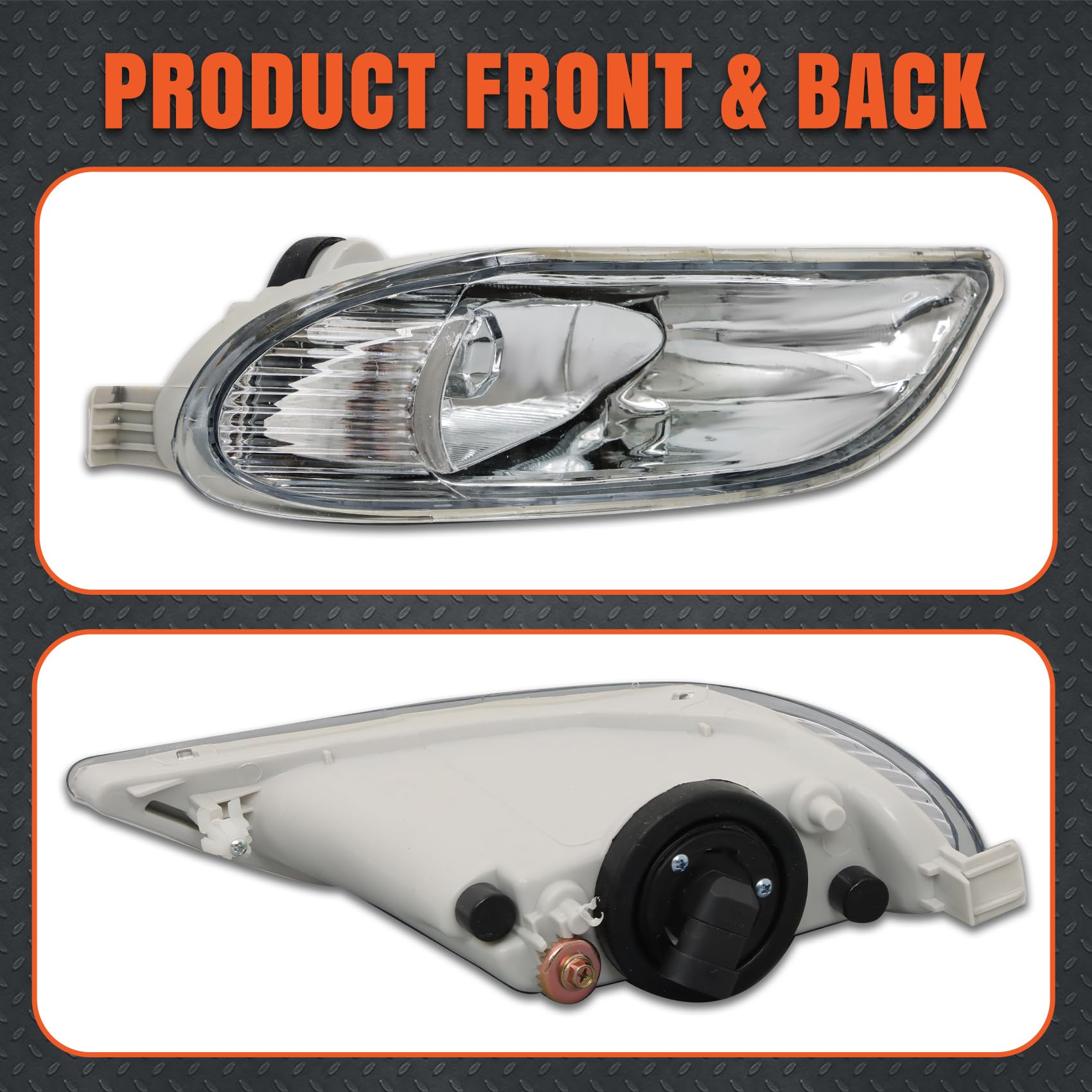 labwork clear lens showing beam pattern for improved road visibility