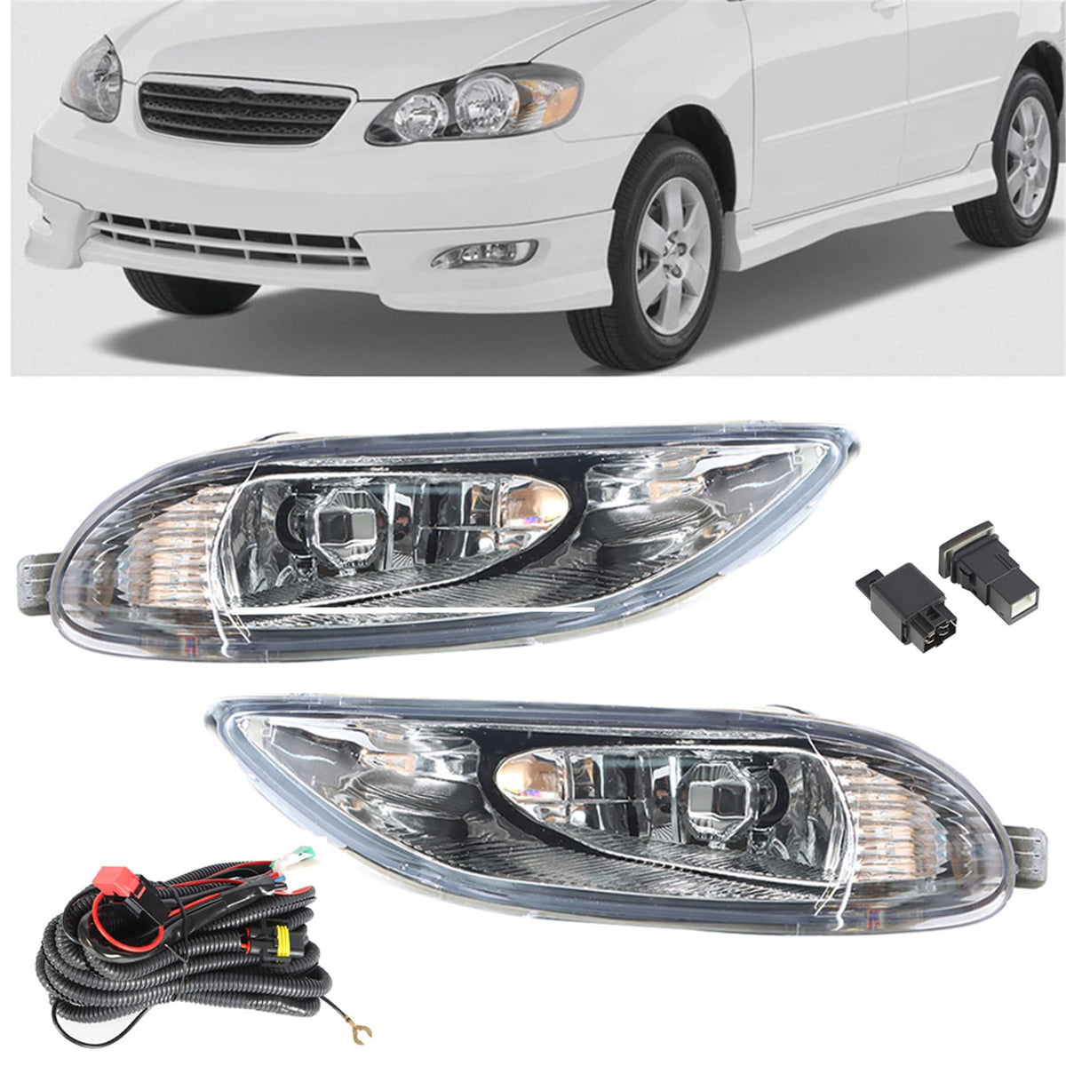 labwork front pair fog lights showing complete kit fitment benefit