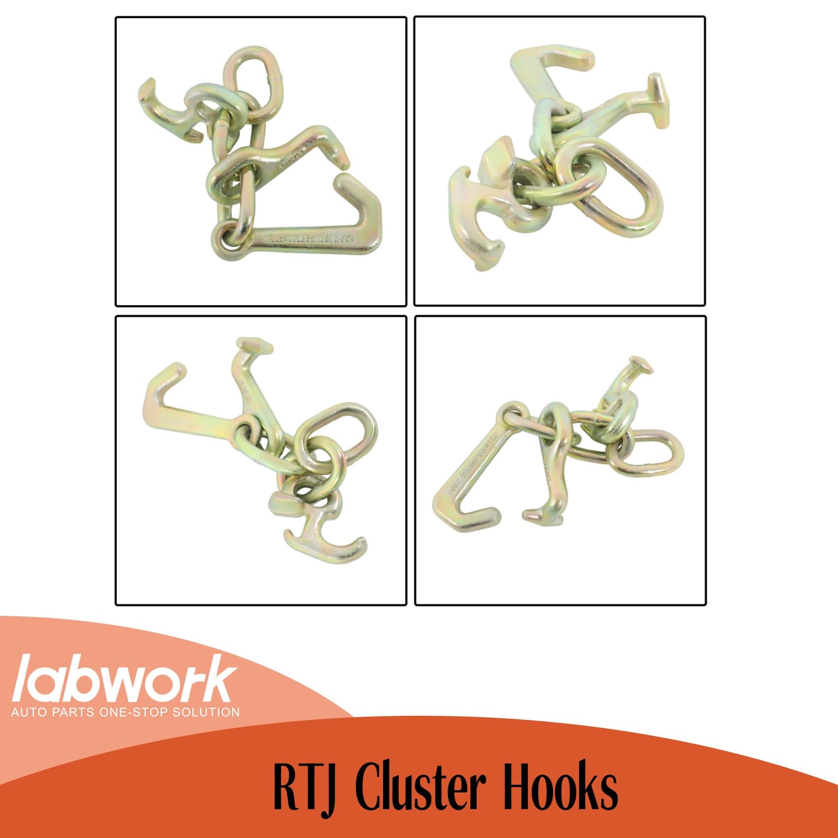 labwork cluster hooks stored in a work truck toolbox for organized portability