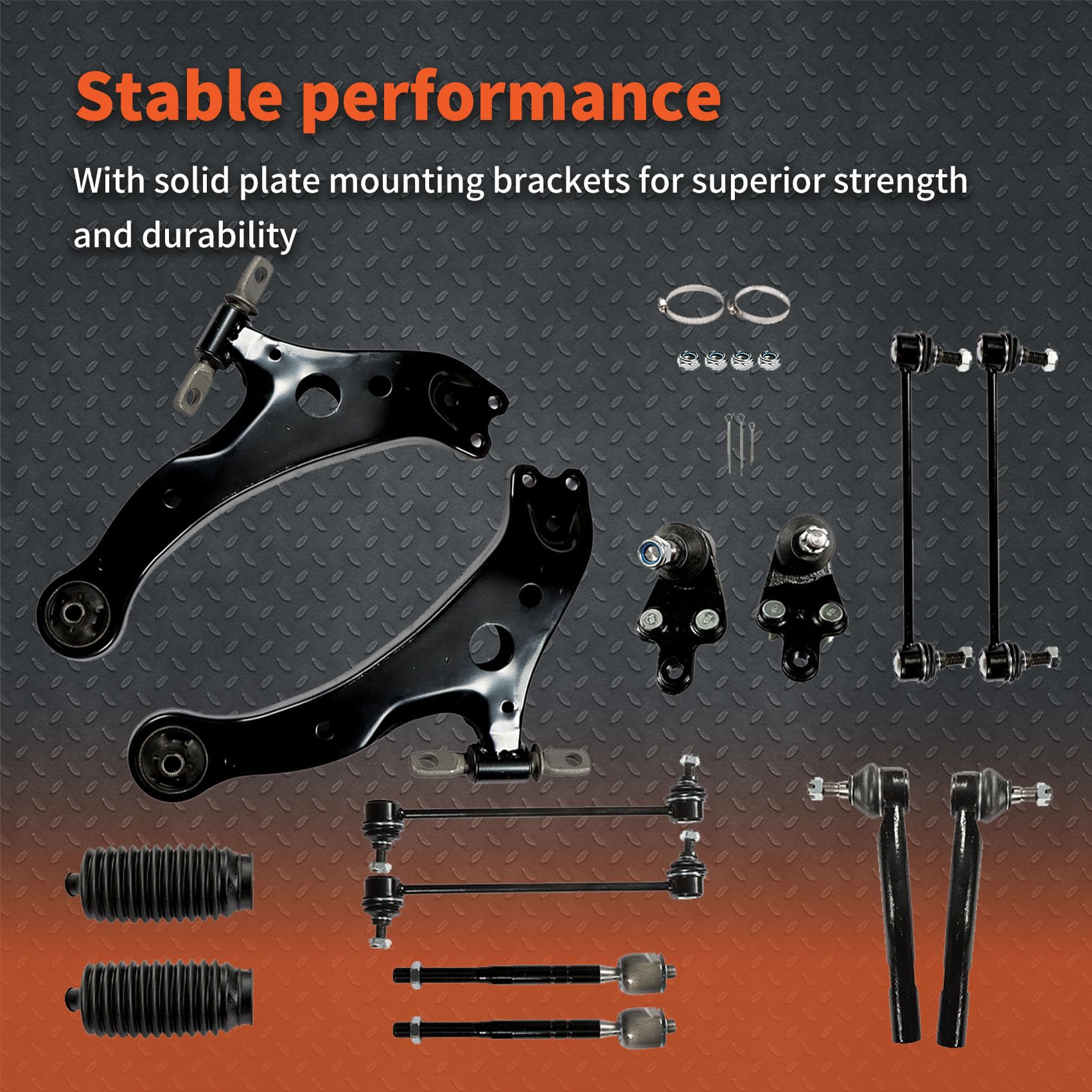 labwork kit installed on Camry front assembly restoring stability and control