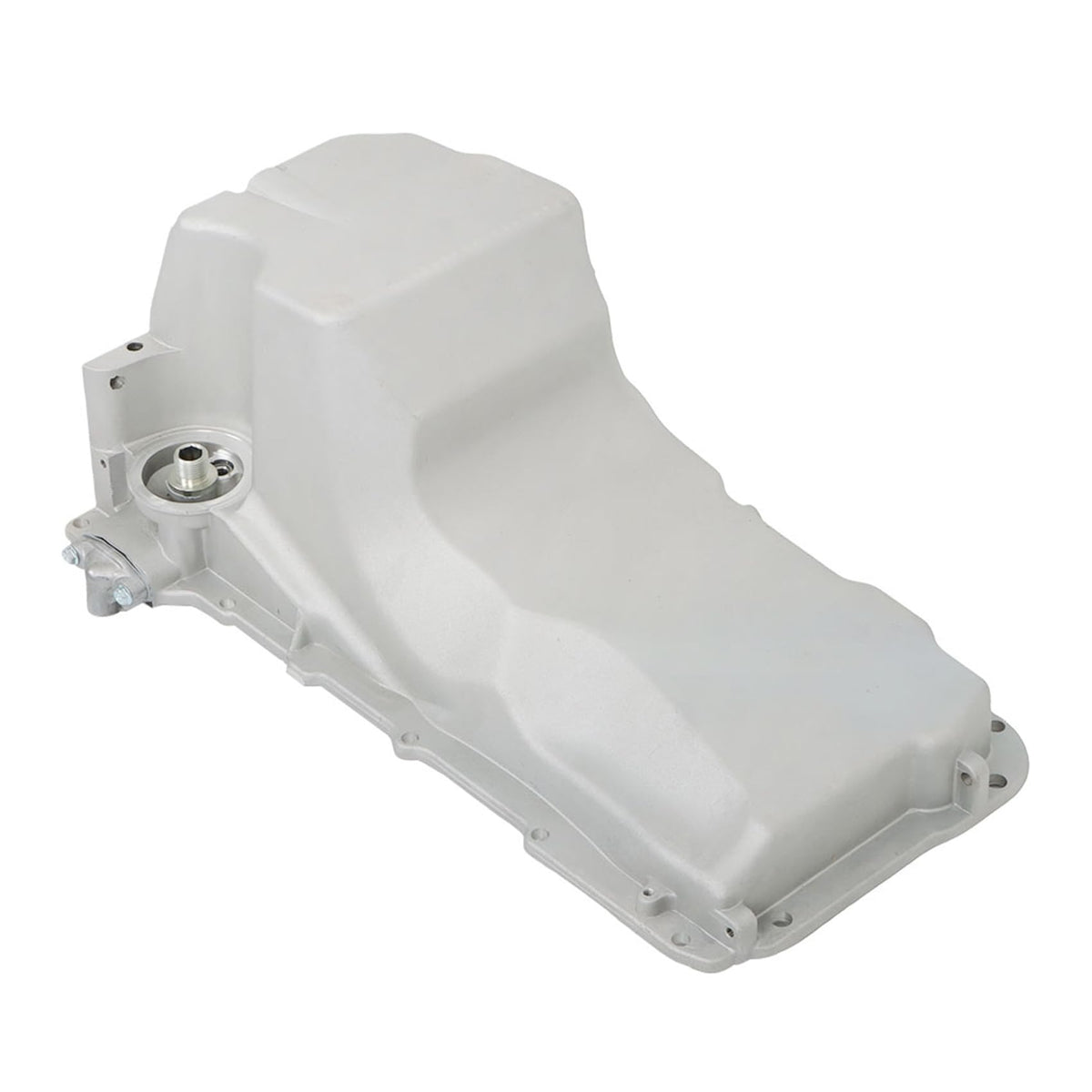 labwork oil pan front overview showing full shape and bolt pattern for correct fit