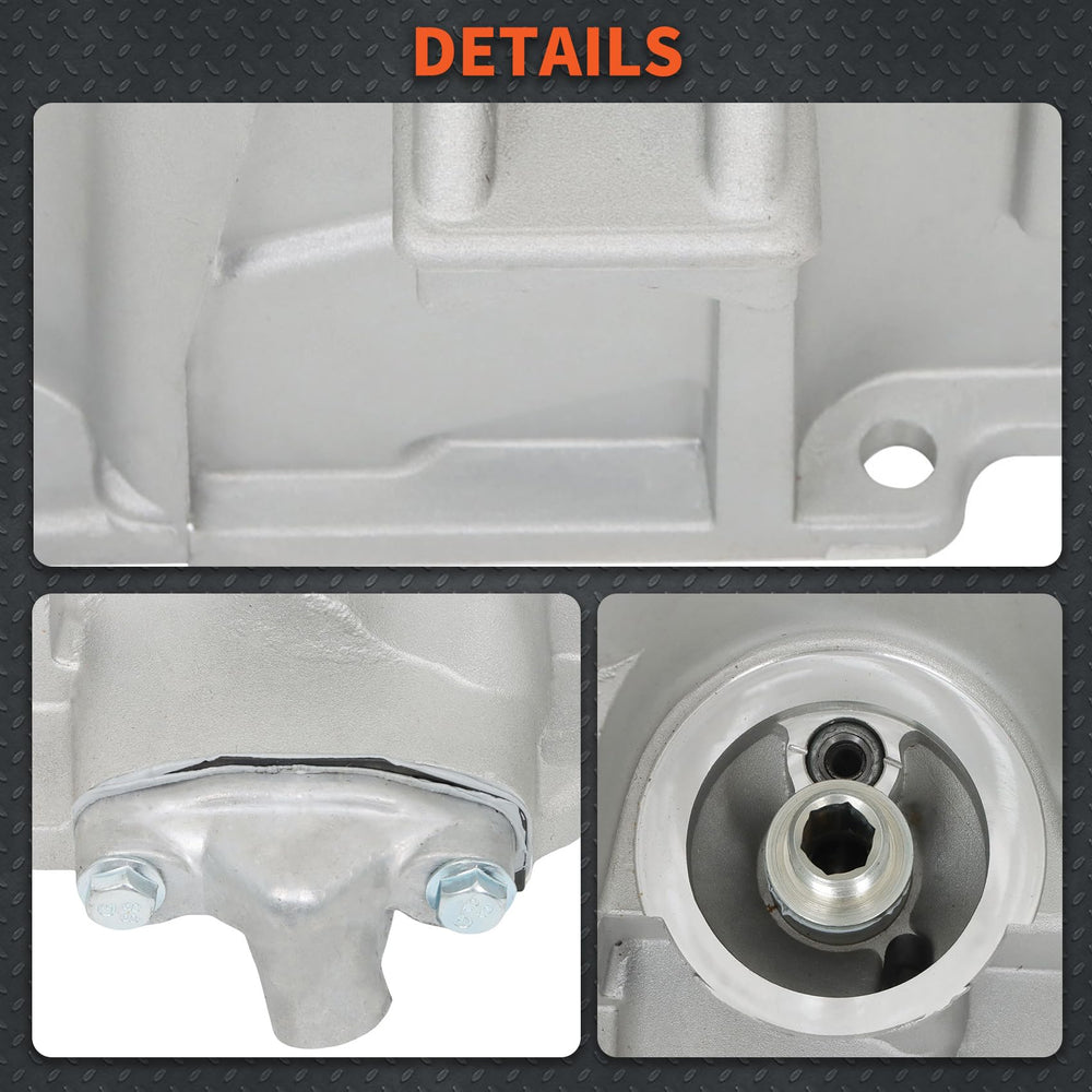 labwork oil pan steel texture detail highlighting durable corrosion-resistant finish