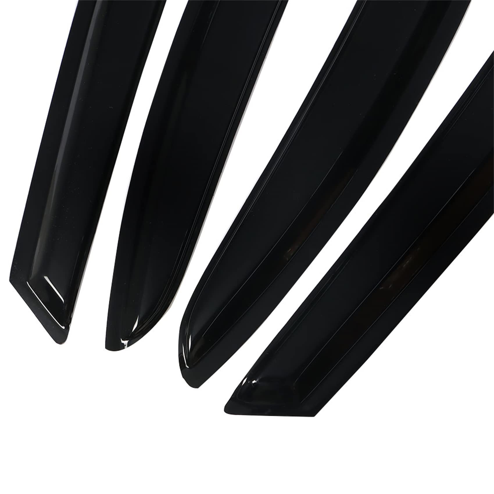 labwork rear passenger side visor aligned to window for wind noise reduction