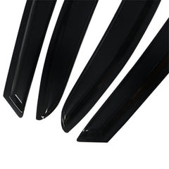 labwork rear passenger side visor aligned to window for wind noise reduction