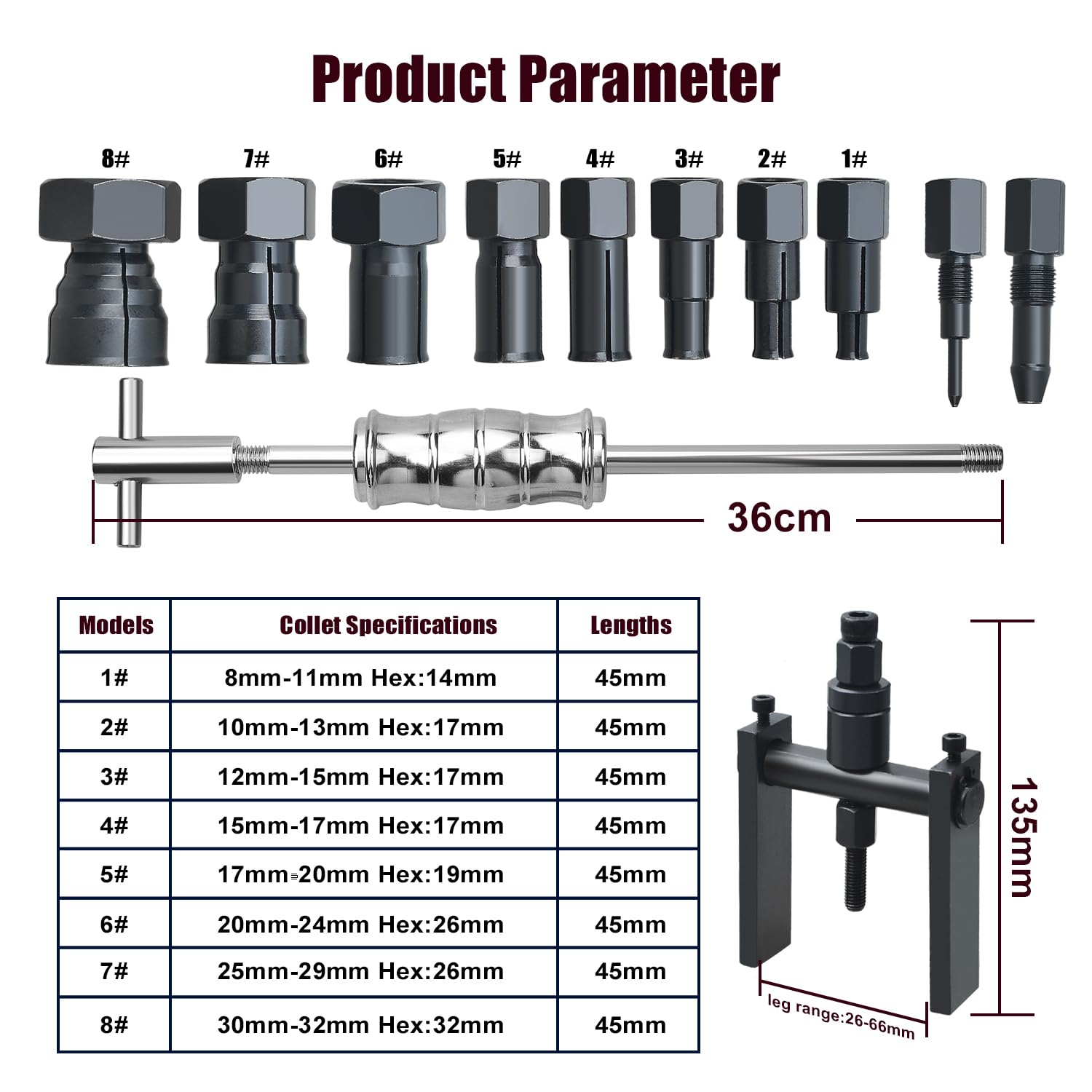 LainKeen threaded adapter close-up showing precise threads for gradual extraction