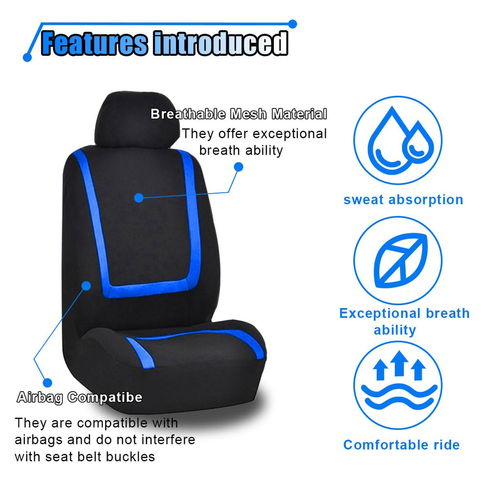 LAINLOY seat covers installed in SUV illustrating improved interior appearance