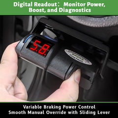 LAJBZ inertia sensor close-up illustrating proportional braking accuracy