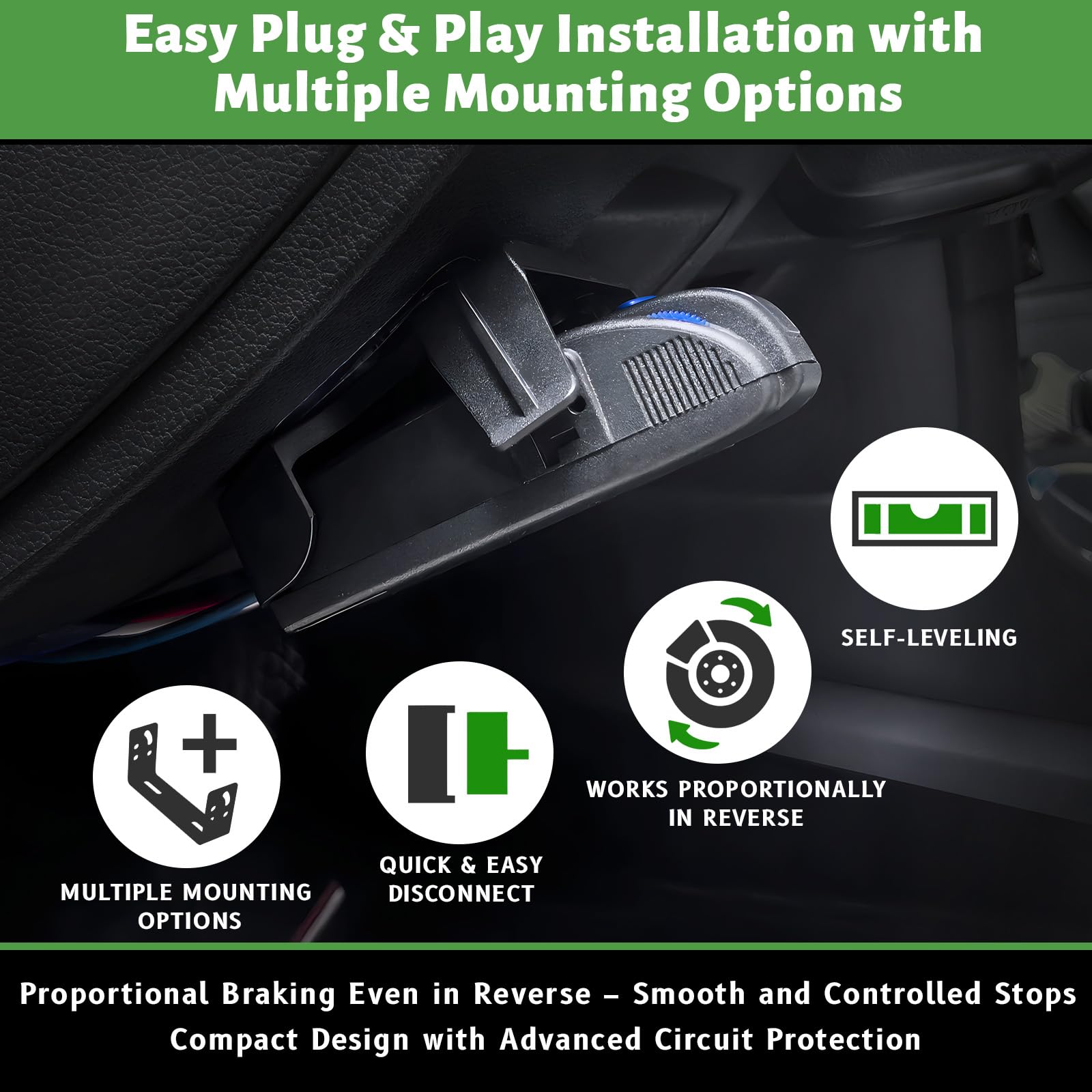 LAJBZ mounting bracket and snap-in clip for quick flexible installation