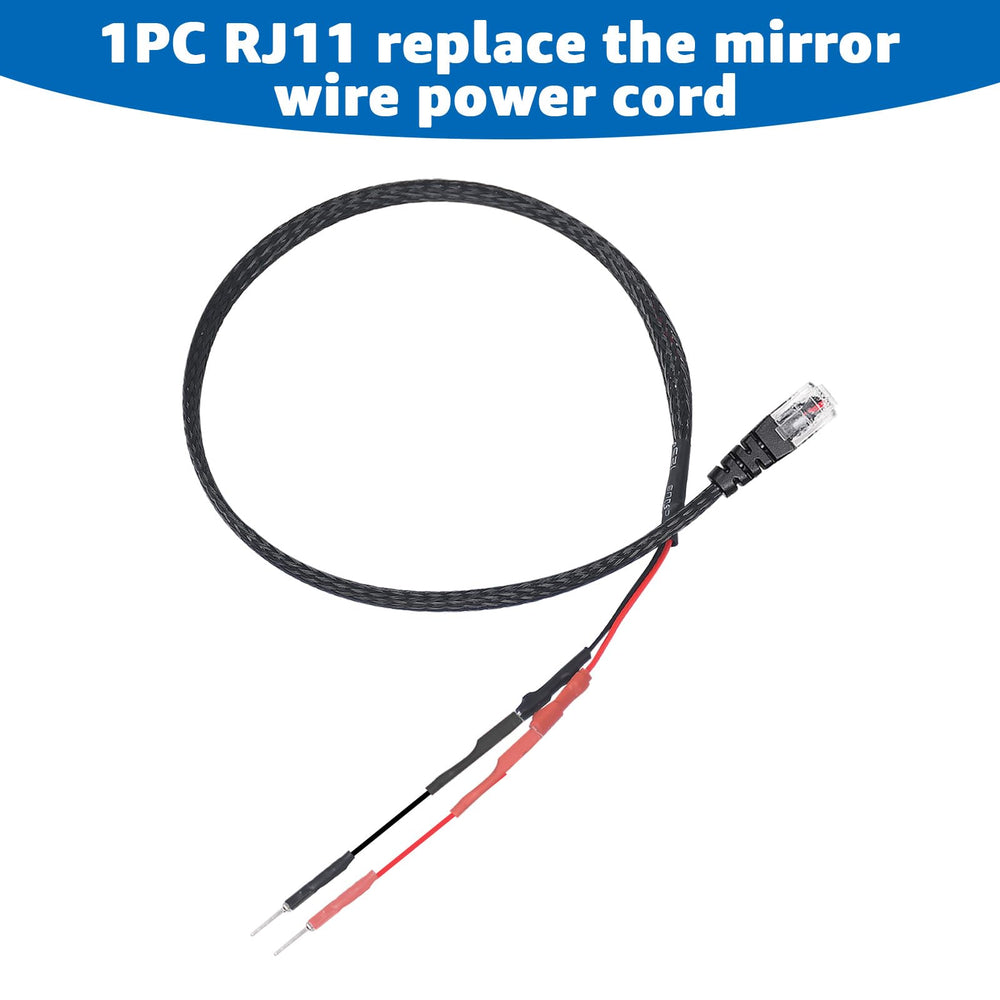 Lakapre multi-pin mirror tap pins ready to insert into mirror connector for clean install