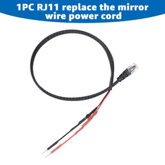 Lakapre multi-pin mirror tap pins ready to insert into mirror connector for clean install